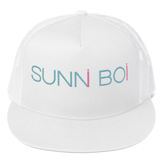 Sunni Teal Flamingo iDisplay Hat